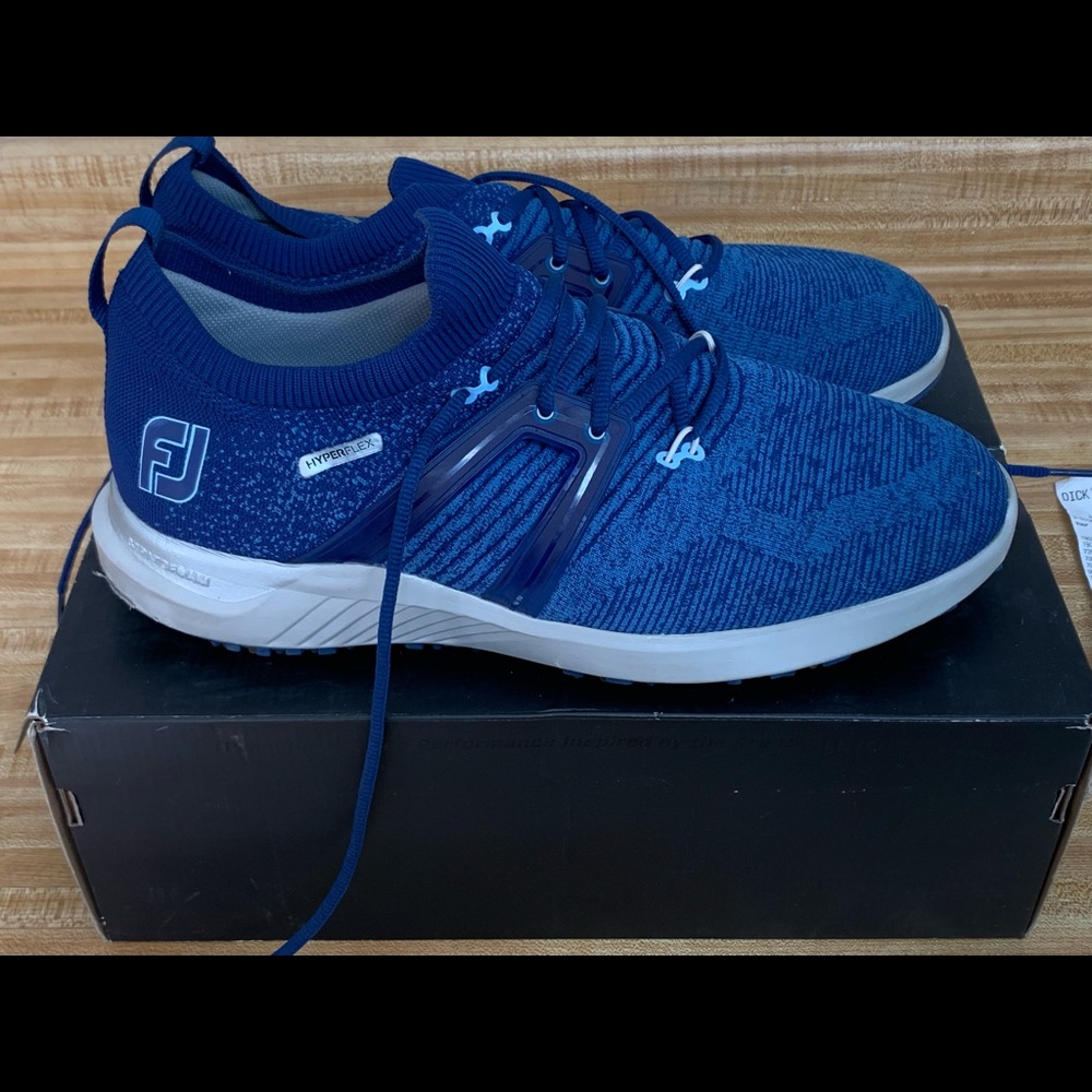 FJ FOOTJOY HYPERFLEX 2 GOLF SHOES WORN ONCE WITH RECEIPT SIZE 12
